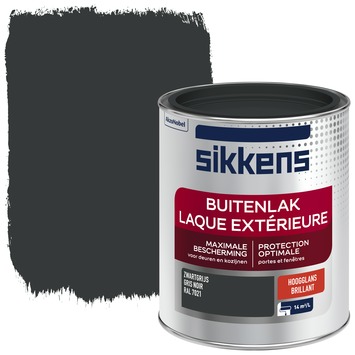 Sikkens buitenlak hoogglans RAL 7021 zwartgrijs 750 ml