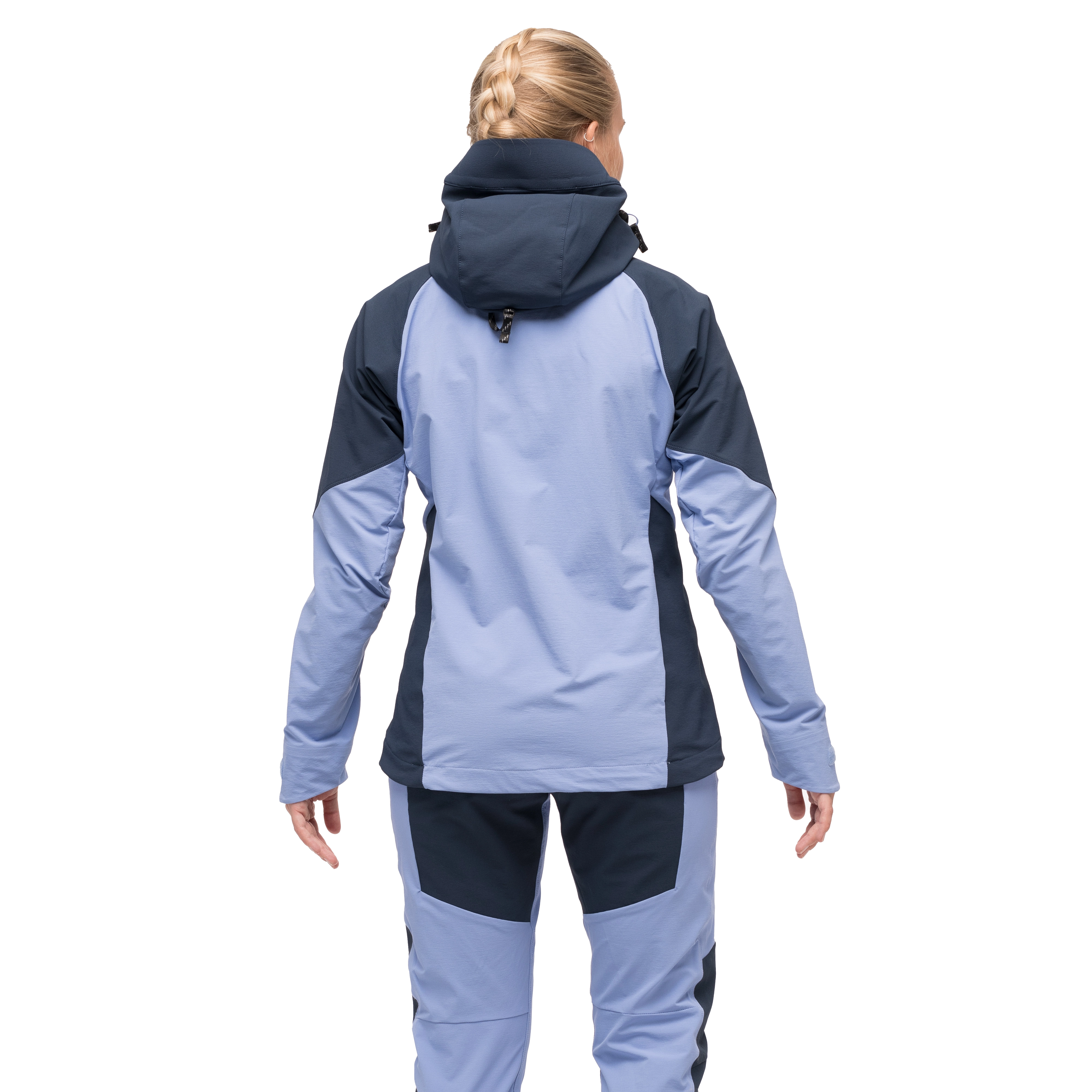 Tind Softshell Jacket Women Blueberry Milk / Navy Blue