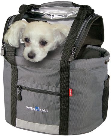 DOGGY Hunde-Lenkertasche  grau schwarz