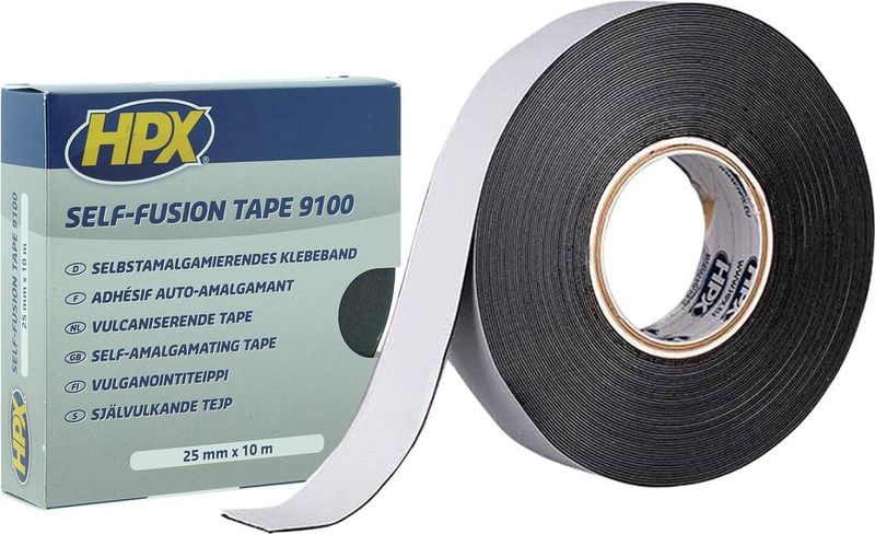 HPX - Zelfvulkaniserende Tape - Zwart - 25 mm x 10 m
