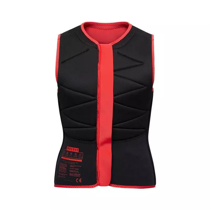 Gilet impact femme MYSTIC Ruby Fzip Sunset Red