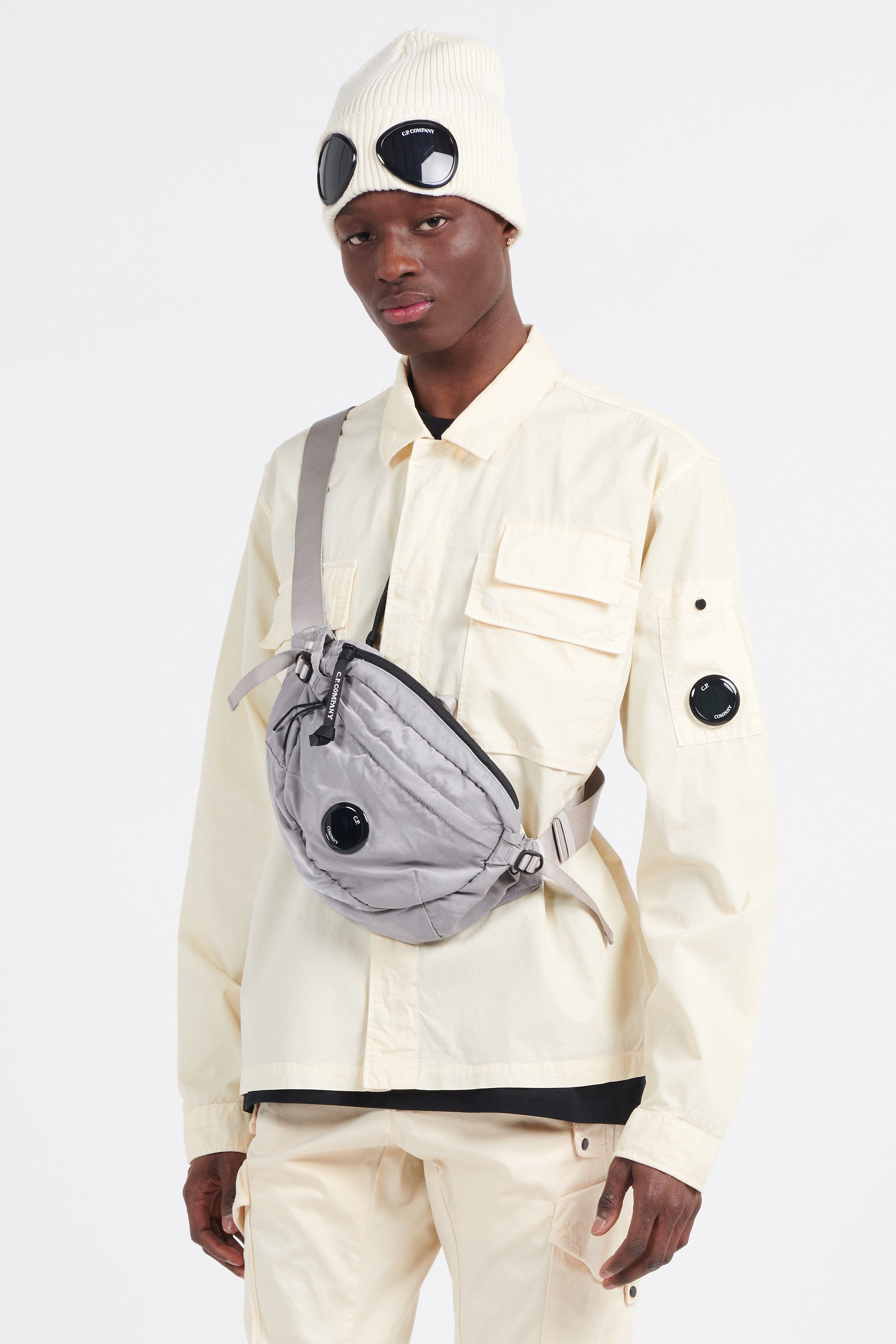 C.P. COMPANY Sac bandoulière  NYLON B CROSSBODY PACK Gris