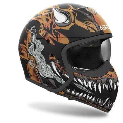 Casque Airoh J110 - ONI - Noir / Marron