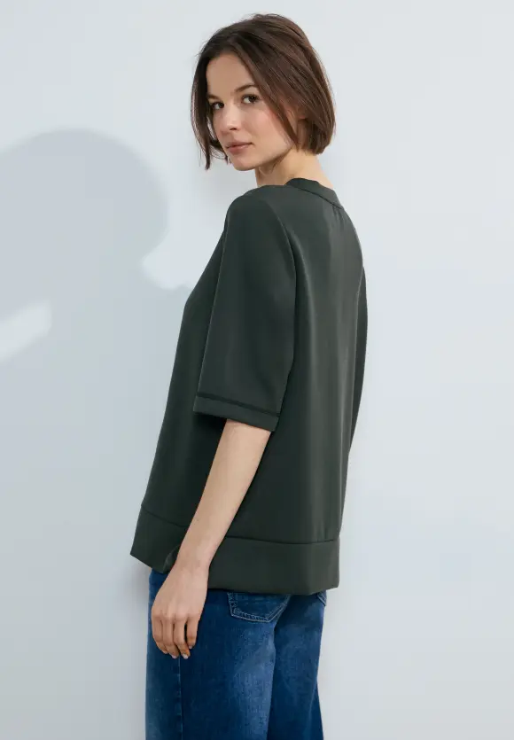 Kurzarm Sweatshirt - strong khaki