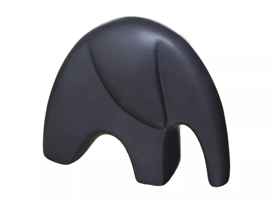 Objet déco Set de 2 Éléphants en céramique noire
