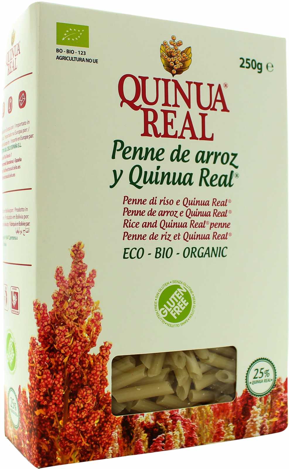 Arroz de Quinoa Real e Penne de Quinoa Real 250g