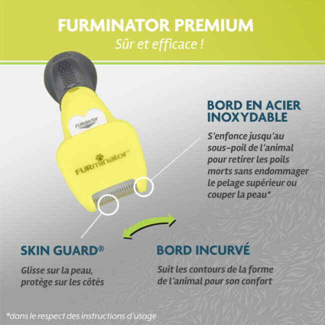 Brosse FURminator pour chien à poils courts