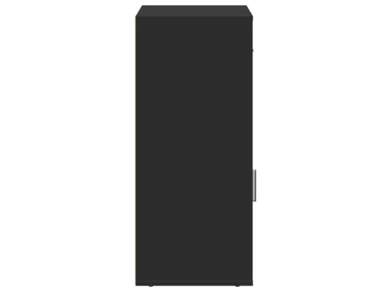 Armoire de rangement noir 56,5x39x90 cm bois d'ingénierie