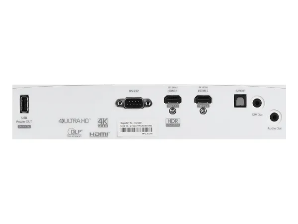 Optoma UHD35x - DLP-projektor - 3D - 3600 lumen - 3840 x 2160 - 16:9 - 4K