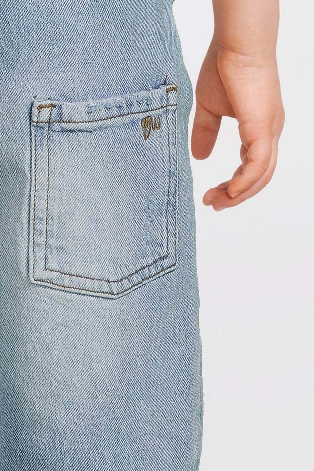 Your Wishes wide leg tuinbroek blauw