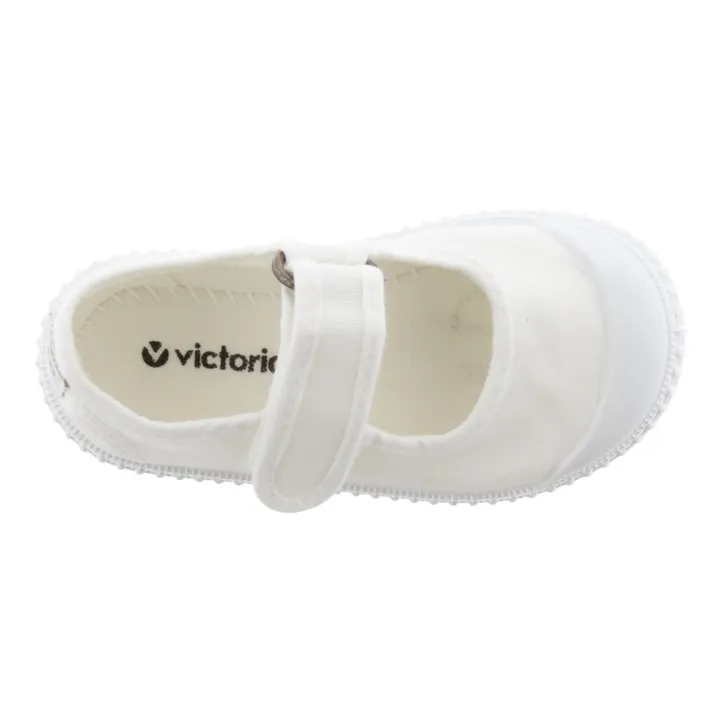 Victoria Baskets Scratchs Mercedes Tira Lona | Blanc