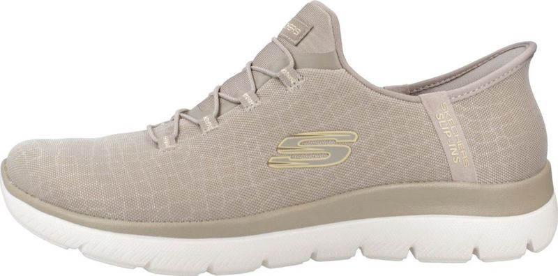 Skechers Slip-ins Summits Dames Sneakers Beige - Extra Comfort met Memory Foam