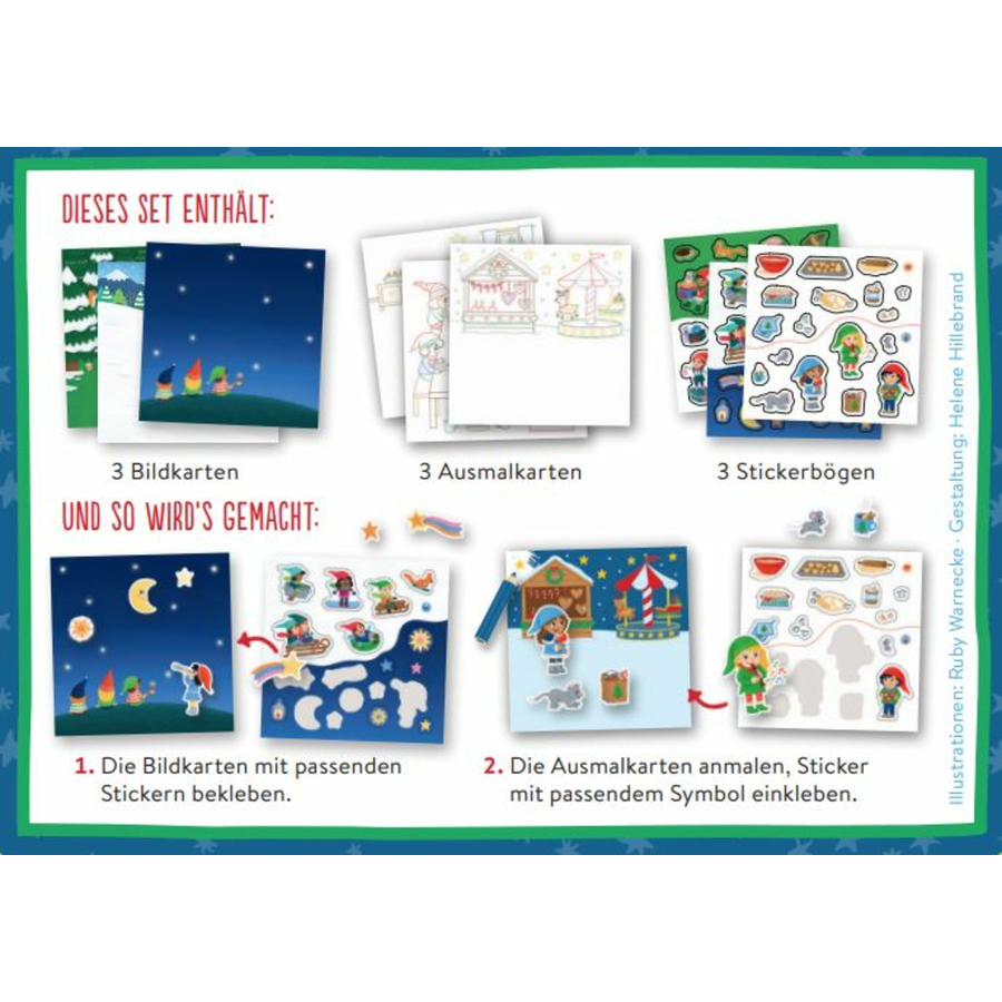 COPPENRATH Meine Mini-Stickerwelt - Weihnachten bei den Wichteln