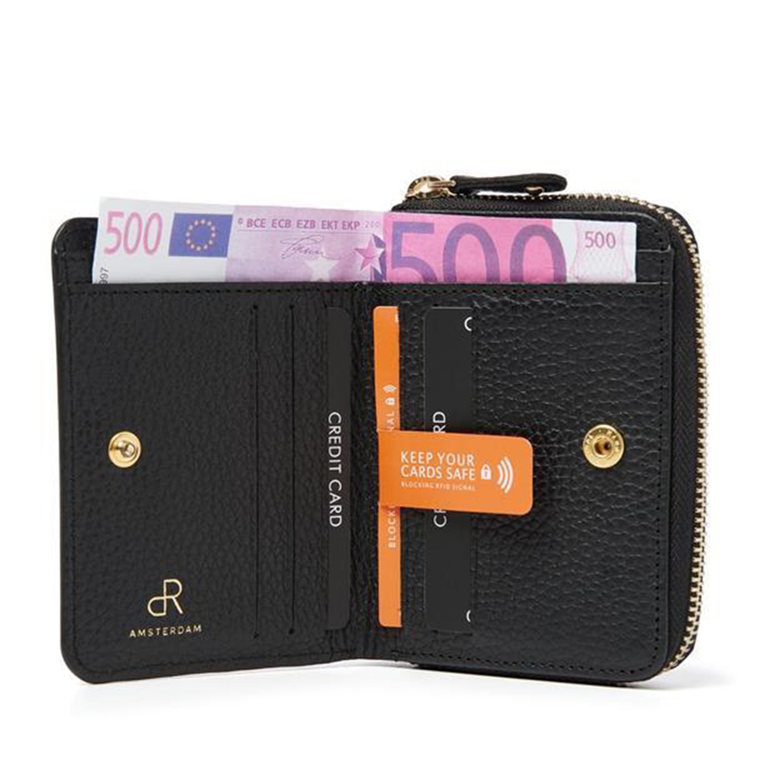dR Amsterdam Mint Ladies Wallet 110184 black