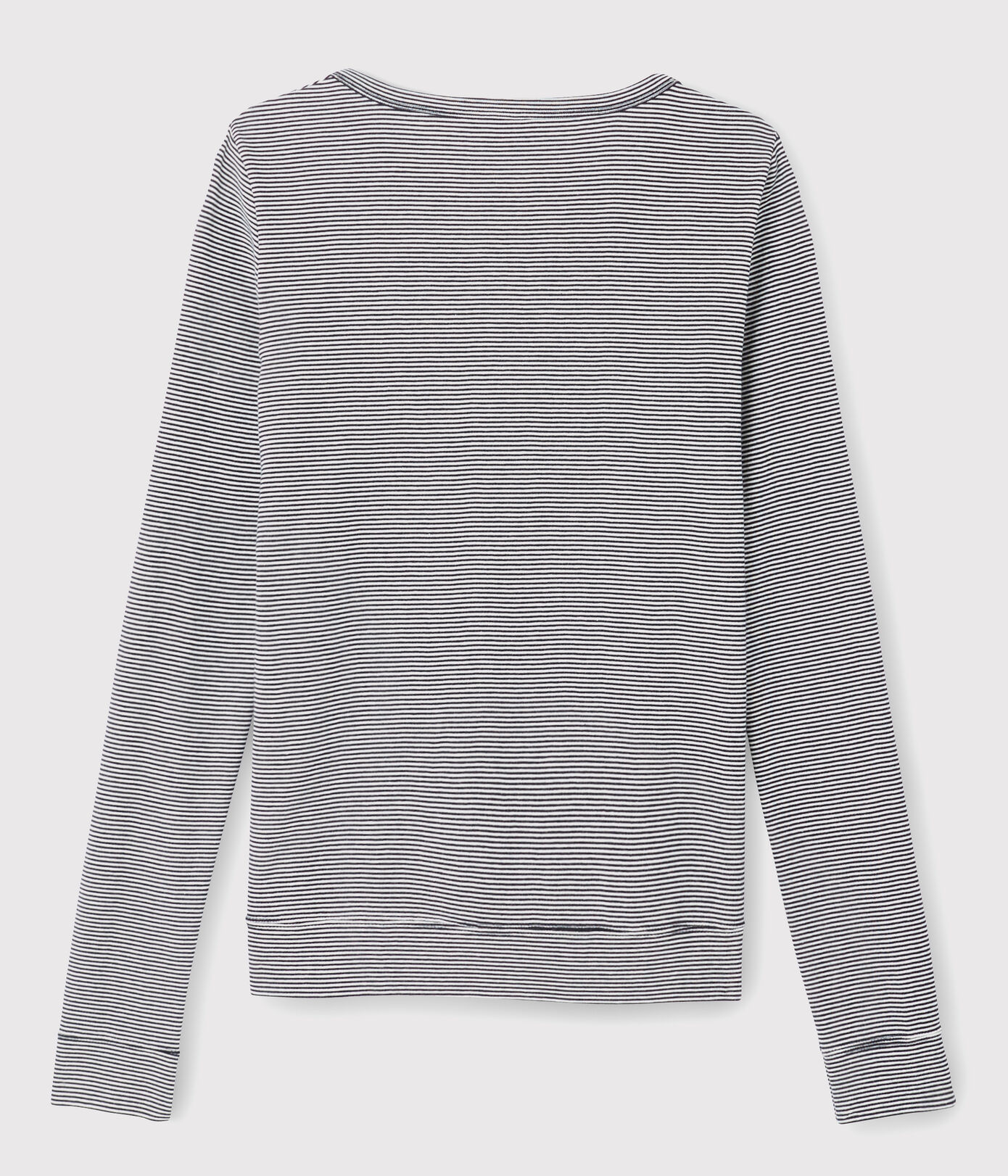 Cardigan iconique en coton rayé Femme