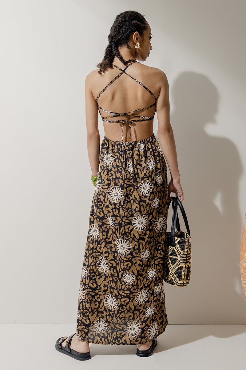 Robe longue dos nu