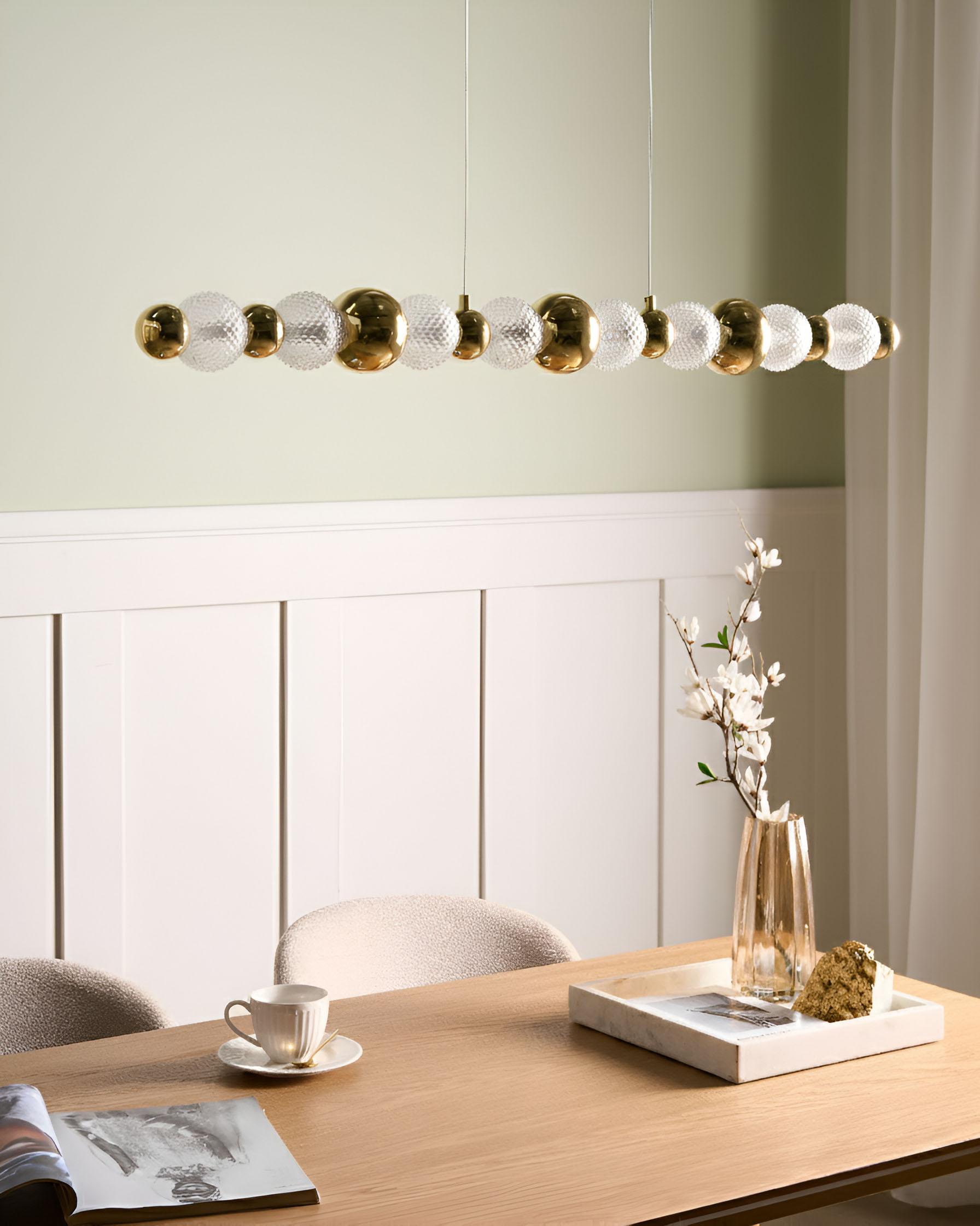 LED hanglamp SORA Glas Goud
