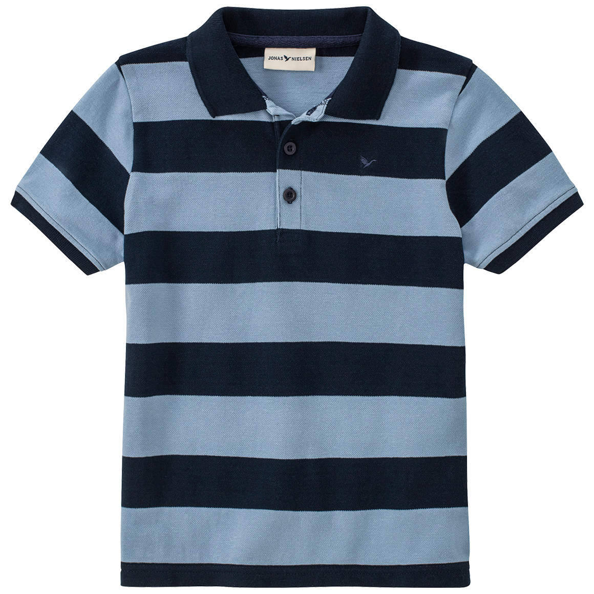 Jonas Nielsen Jungen Poloshirt mit Streifen hellblau / dunkelblau