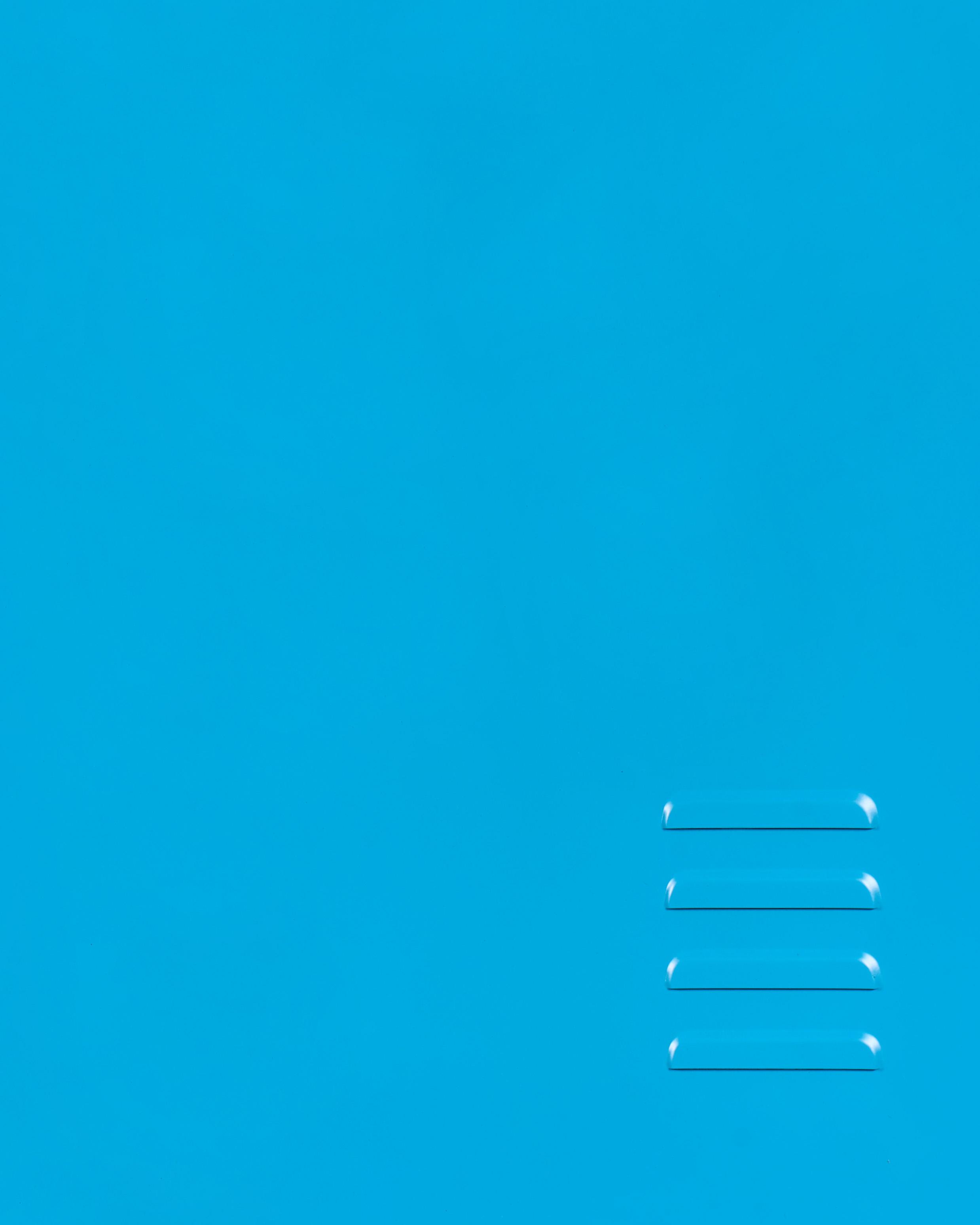 Locker met 1 deur ATHLETE Metaal Wit/blauw