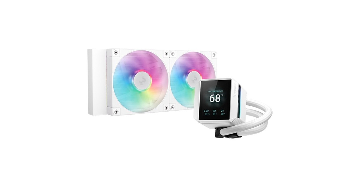 DeepCoolMYSTIQUE 240 ARGB waterkoeling  (Wit, 4-pins PWM fan-connector)