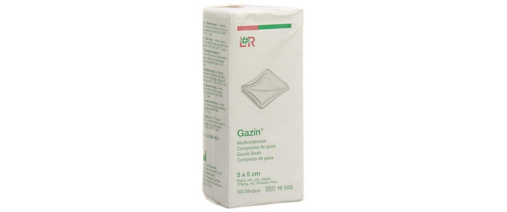 Gazin Mullkompressen 5 x 5 cm, unsterilGazekompresse, Kompresse