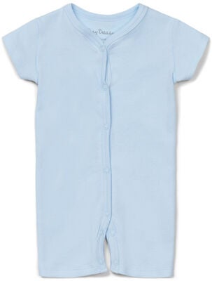 Tiny Treasure Summer Jumpsuit 2-Pack, Blue/Palm