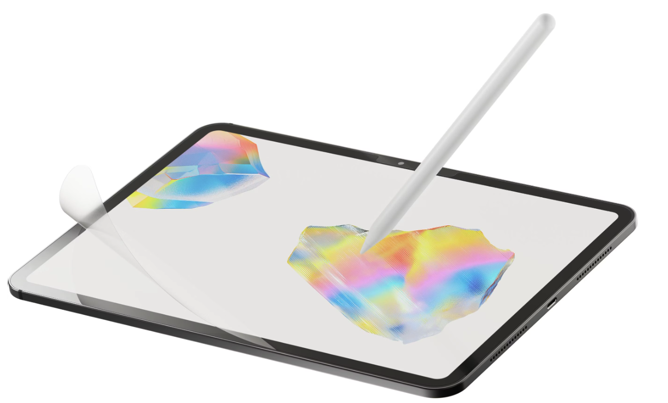 (2er Set) iPad Mini 7 (2024) / Mini 6 (2021) Nanodots Papier-Textur Vollbild Display Schutzfolie Matt (PL3-08-21)