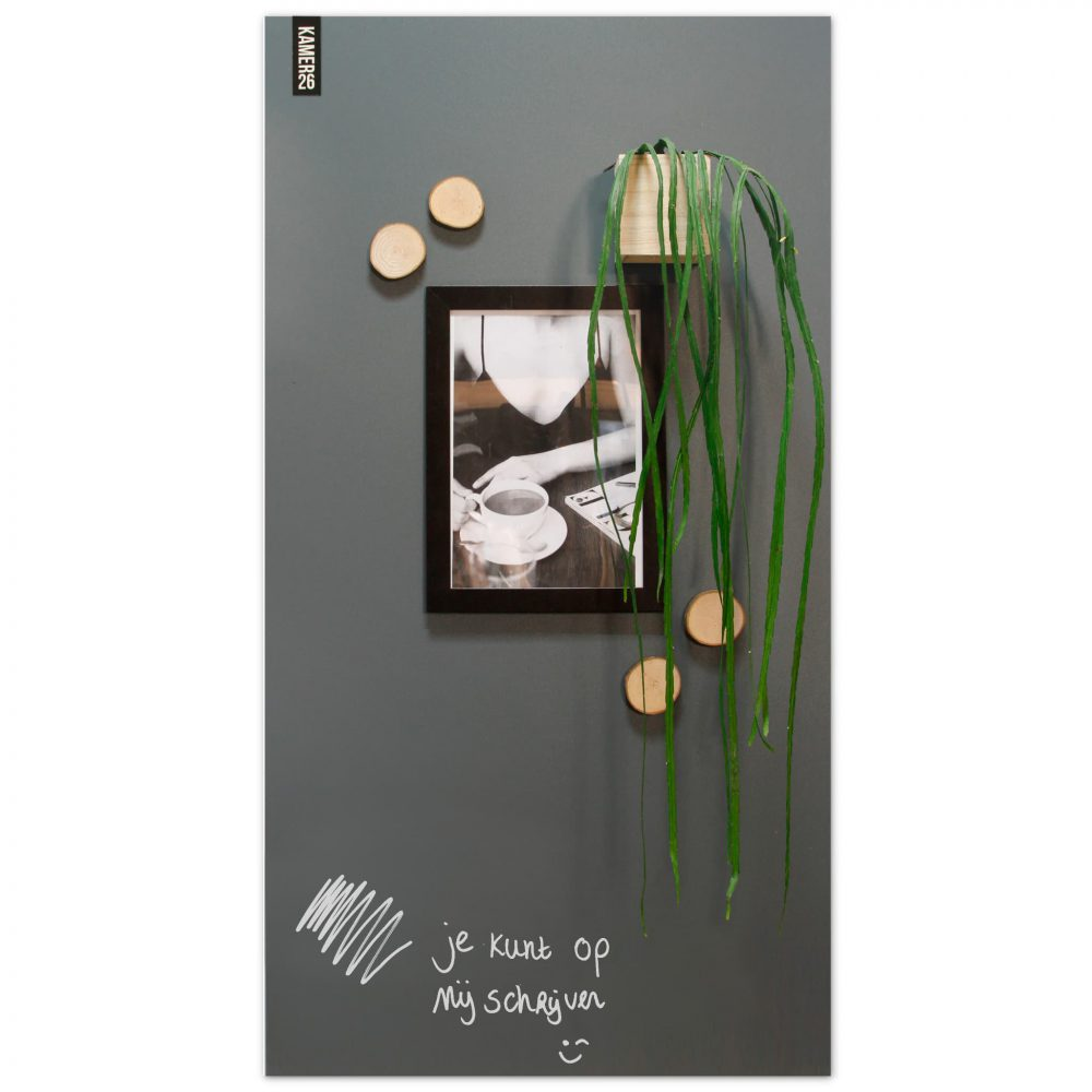 Magneetbord mat – krijtbord donkergrijs 60x100 cm