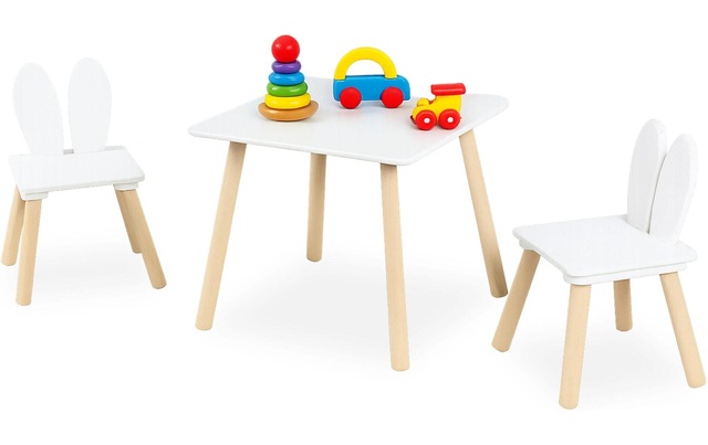 relaxdays Kindersitzgruppe »Kaninchenohren« Set, 3 tlg. tlg.