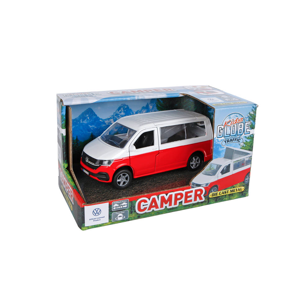 Kids Globe Traffic pull back Volkswagen Transporter Camper