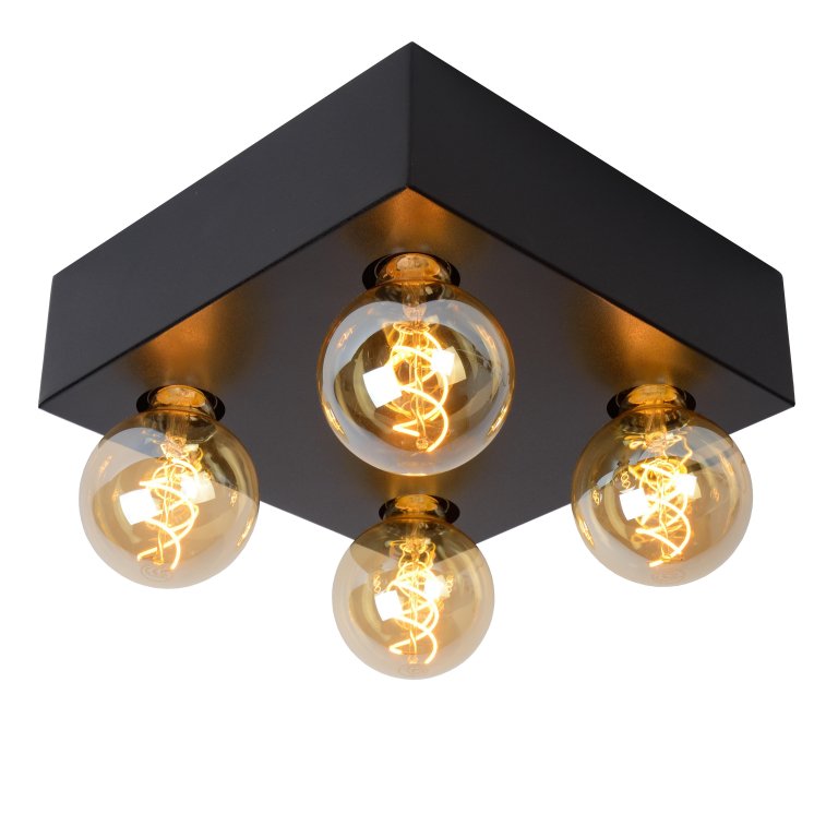 Lucide Surtus plafondlamp zwart