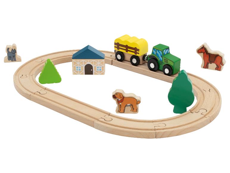 Houten treinset