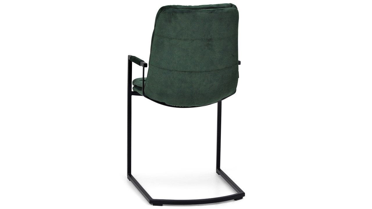 Eetkamer fauteuil velvet green Knus B51 x D65 x H87 cm