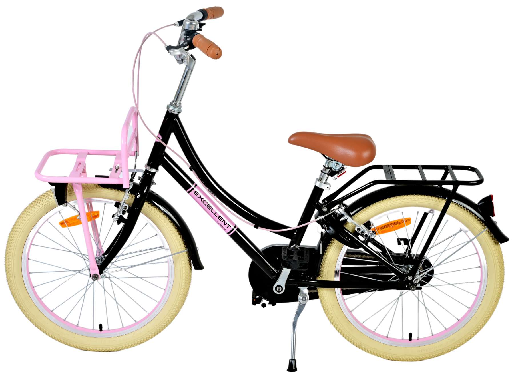 TPFSports Excellent Kinderfahrrad - Mädchen - 20 Zoll - Rücktritt + Handbremse - Rosa