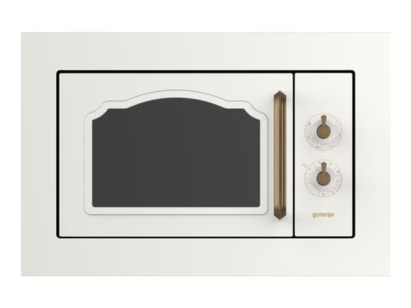 Gorenje Classico BM235CLI - Mikrobølgeovn med grill - innebygd - 23 liter - 800 W - beige