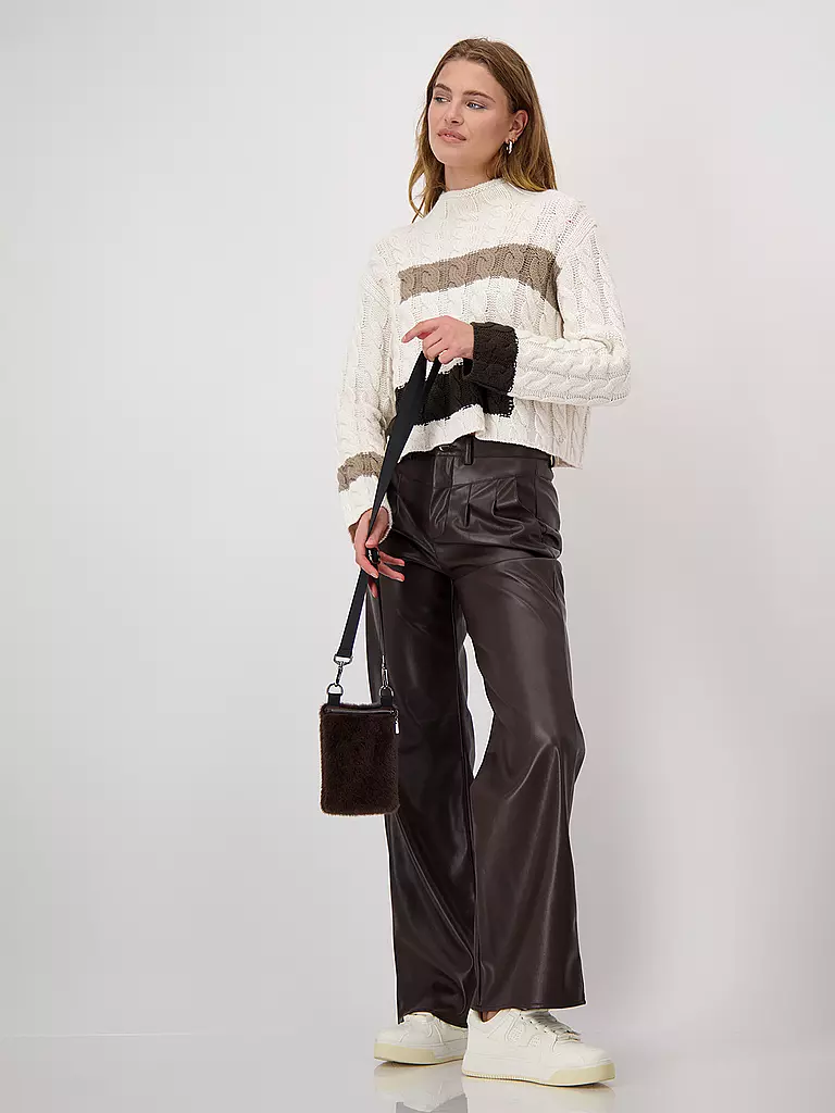 MONARI Tasche - Mini Bag in Felloptik braun