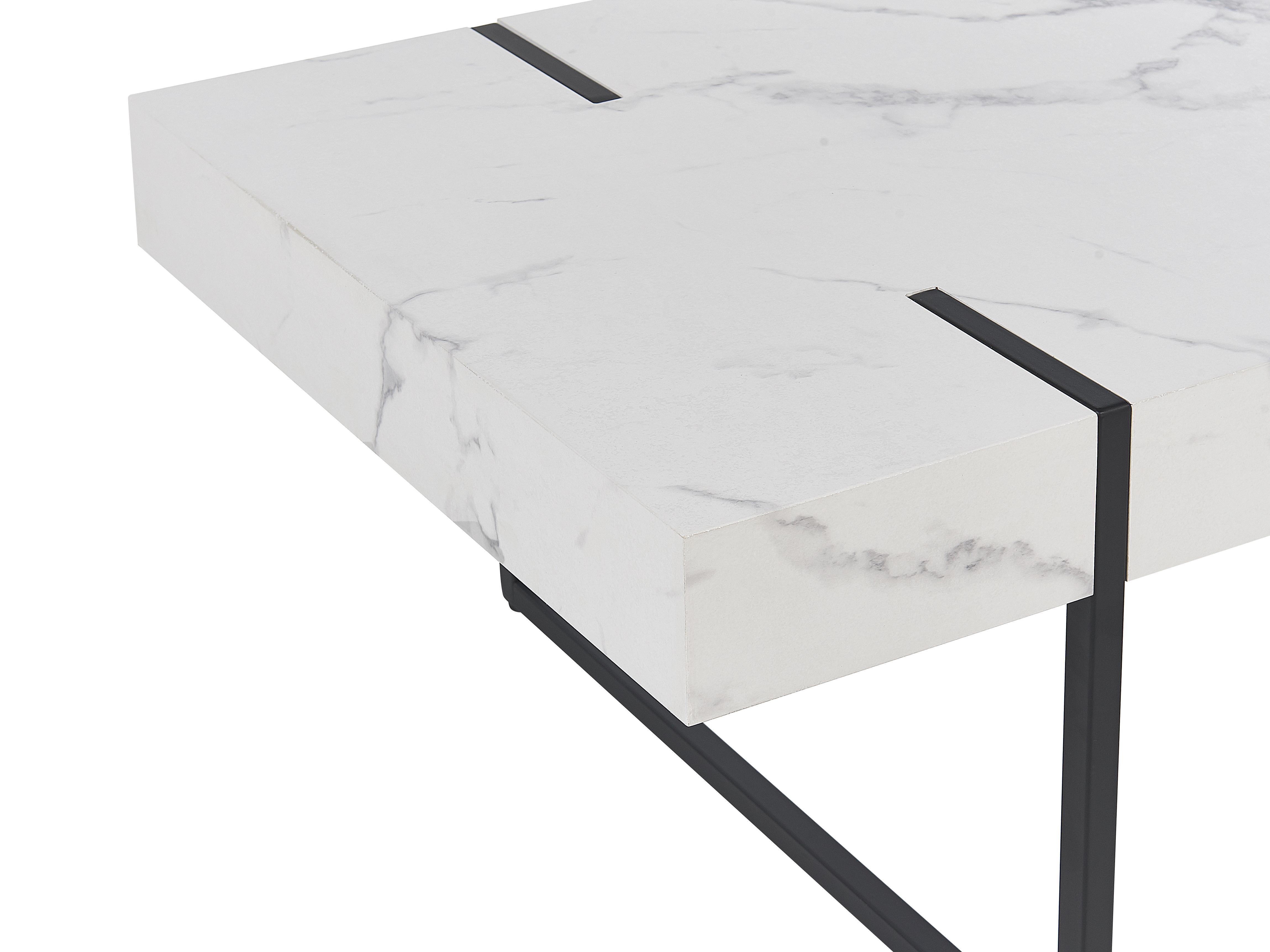 Salontafel MERCED Wit marmer