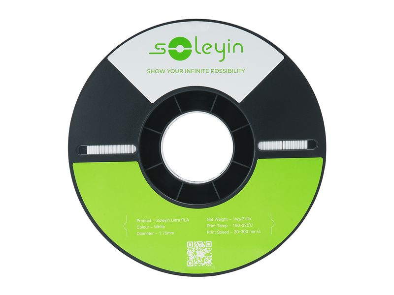 Creality Filament Soleyin Ultra-PLA Weiss 1.75 mm 1.29 kg 1.75 mm PLA Filament