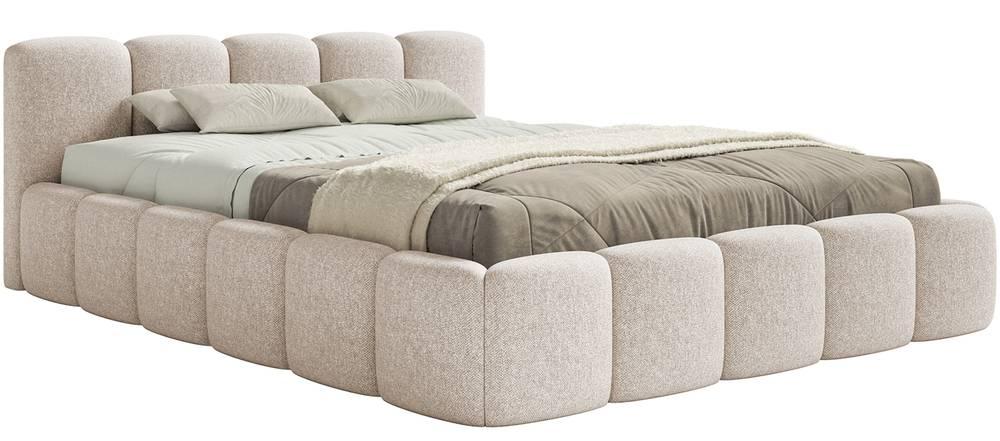 NADUVI Collection Bedframe Chloe laag 140 x 200 cm chenille