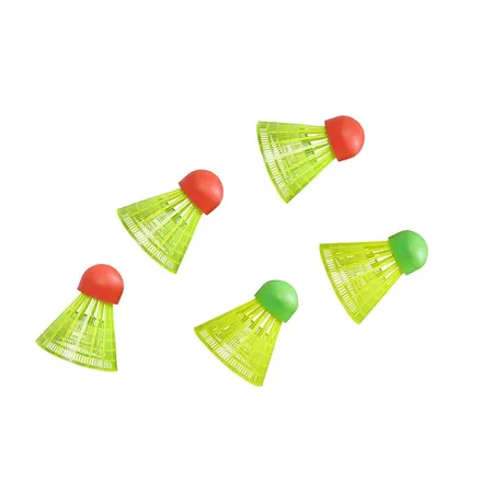 Hudora Ersatzbälle für Badminton, 5 Stück