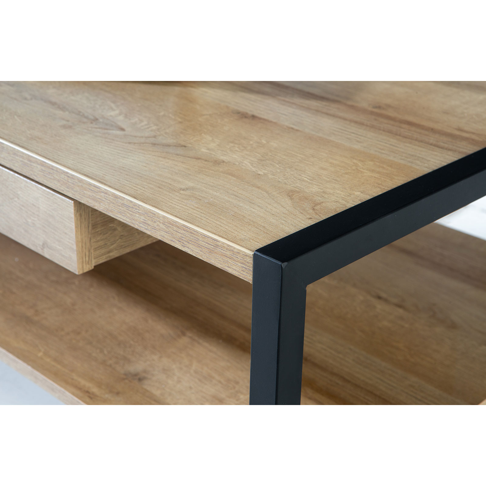Couchtisch - Eiche schwarz - Riviera Eiche - 110 cm