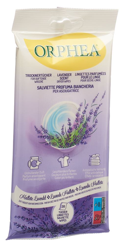 ORPHEA Trocknertücher Lavendelduft 20 Stk