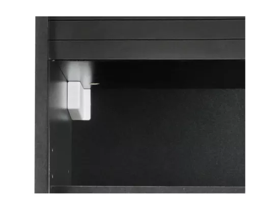 Meuble de Cuisine Noir 2 Etagères L 60 cm H 72 cm P 35 cm