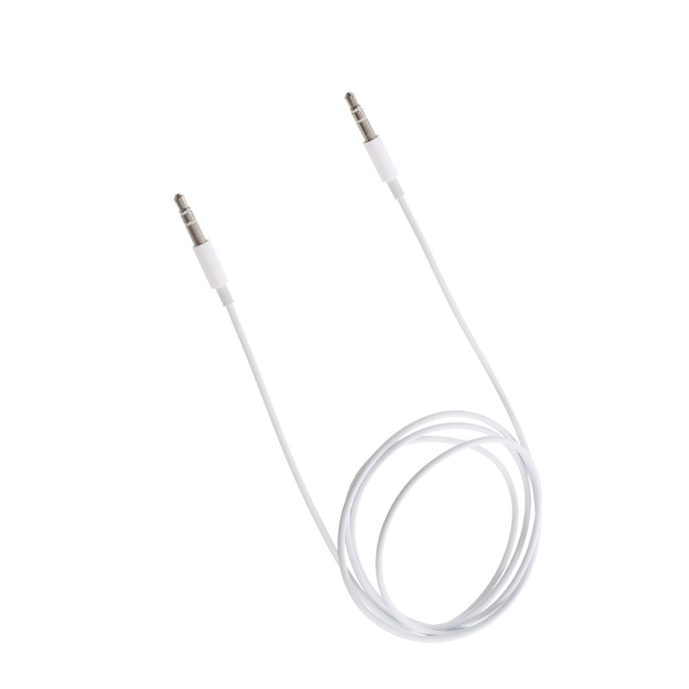 (100cm) 3.5mm Audio Klinke Stecker Kabel AUX-IN - Weiss