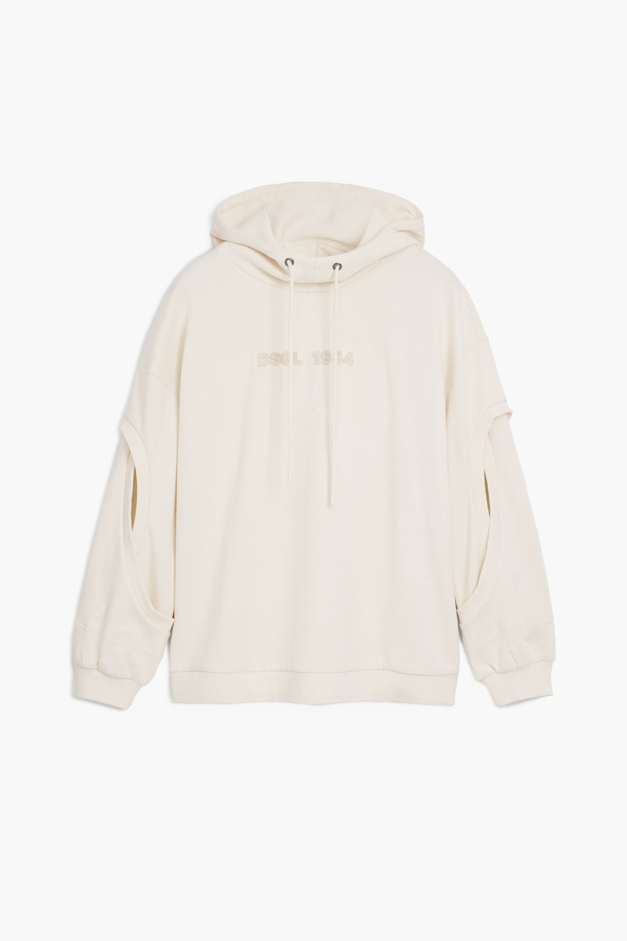 Sudadera oversize abertura mangas