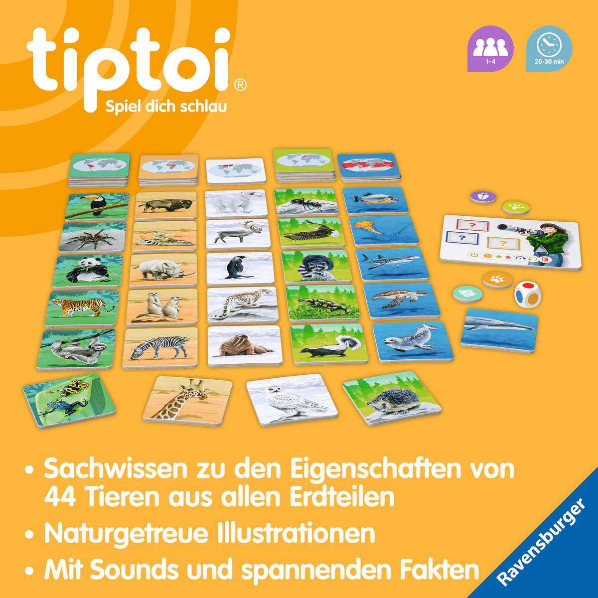 Ravensburger Spiel tiptoi® Tiere der Welt