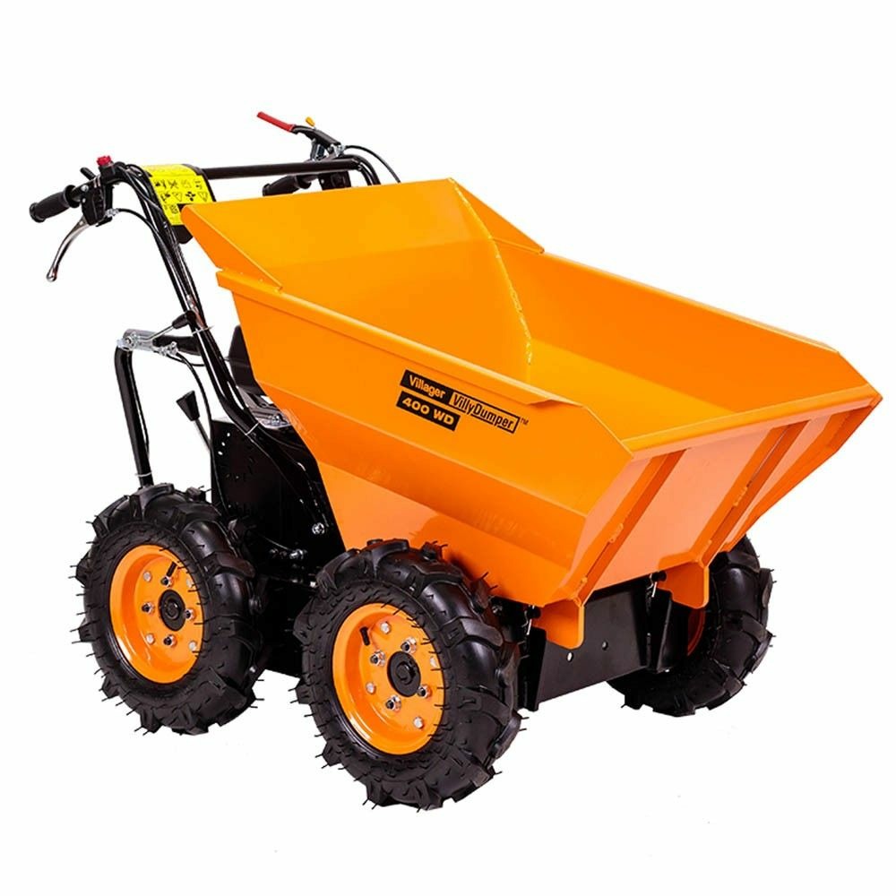 Benne motorisée basculante villager 4100w 196cc charge 400kg vitesse 3 av-1ar