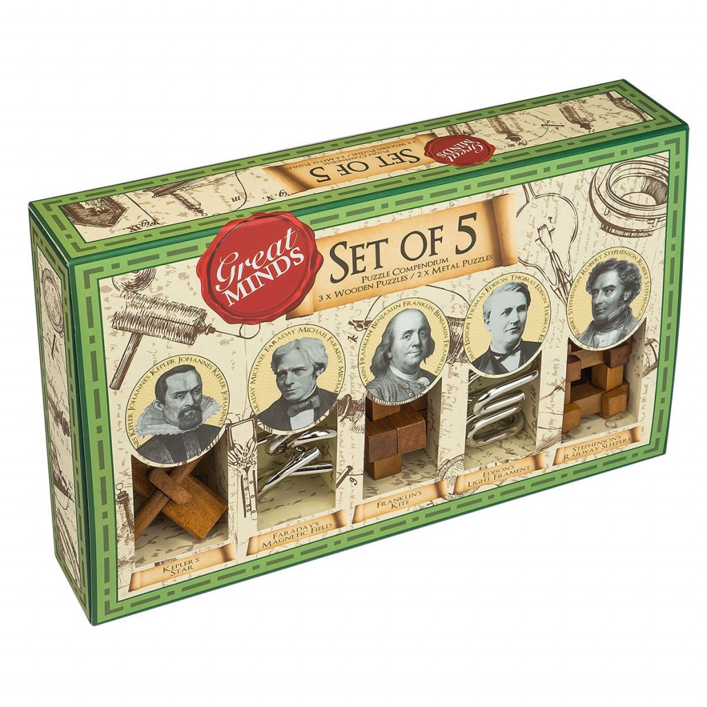 Great Minds - Men’s Set of 5 Puzzles
