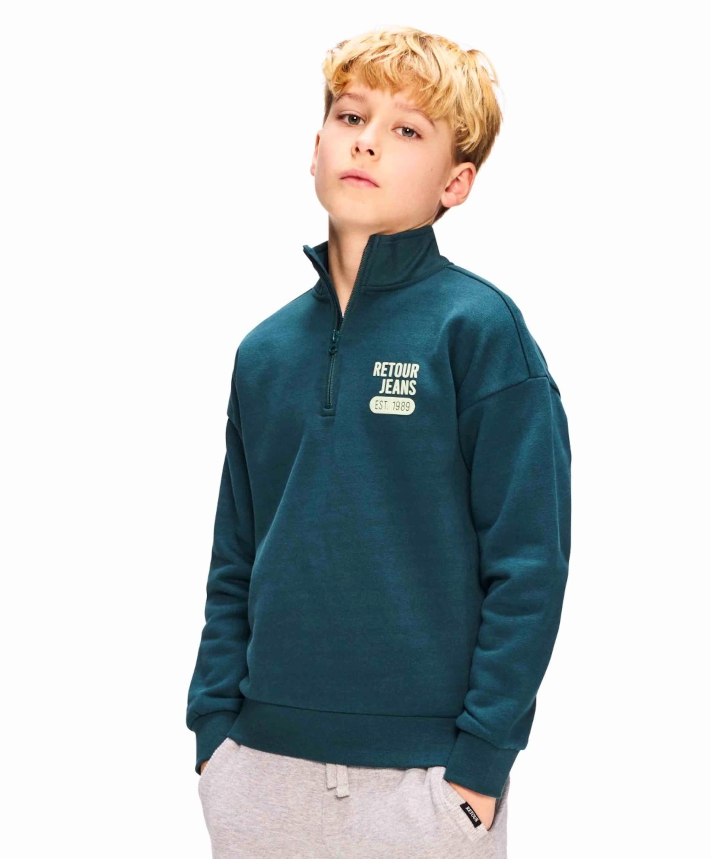 Retour Jongens sweater groen