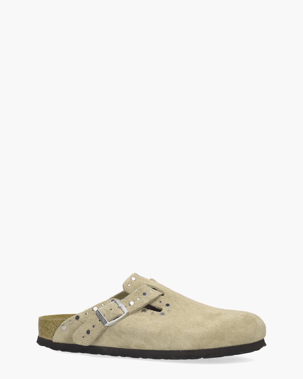 Birkenstock Boston Rivets Beige Damesslippers